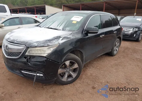 2014 Acura Mdx z USA, uszkodzony, nr VIN 5FRYD3H28EB017117
